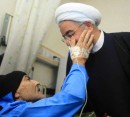 عیادت رییس جمهور از بیماران بخش عمومی بیمارستان امام خمینی(ره)
